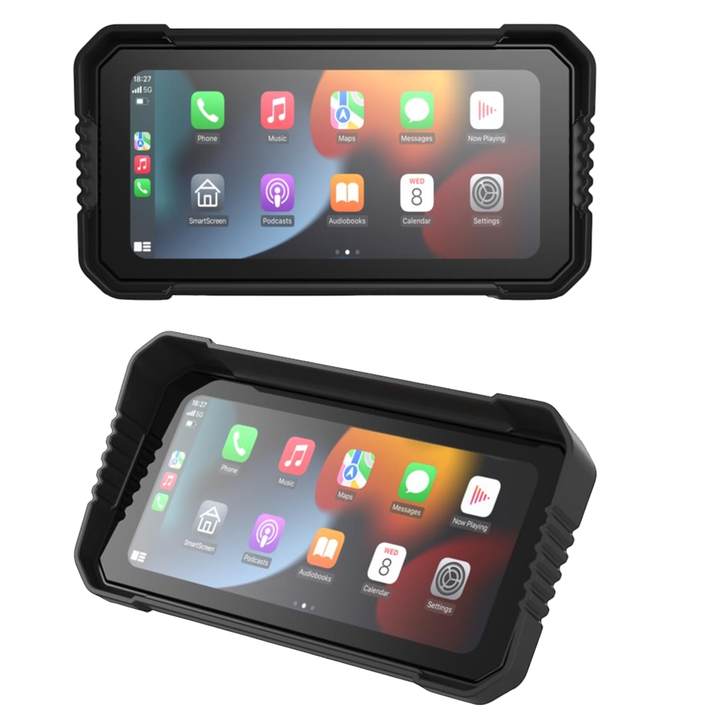 Rideking™ Écran Moto Connecté – CarPlay & Android