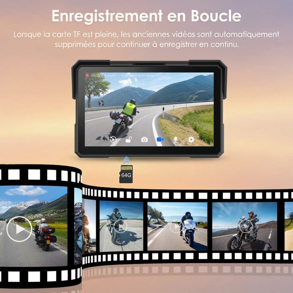 Carplay Portable pour Motos IOS & ANDROID