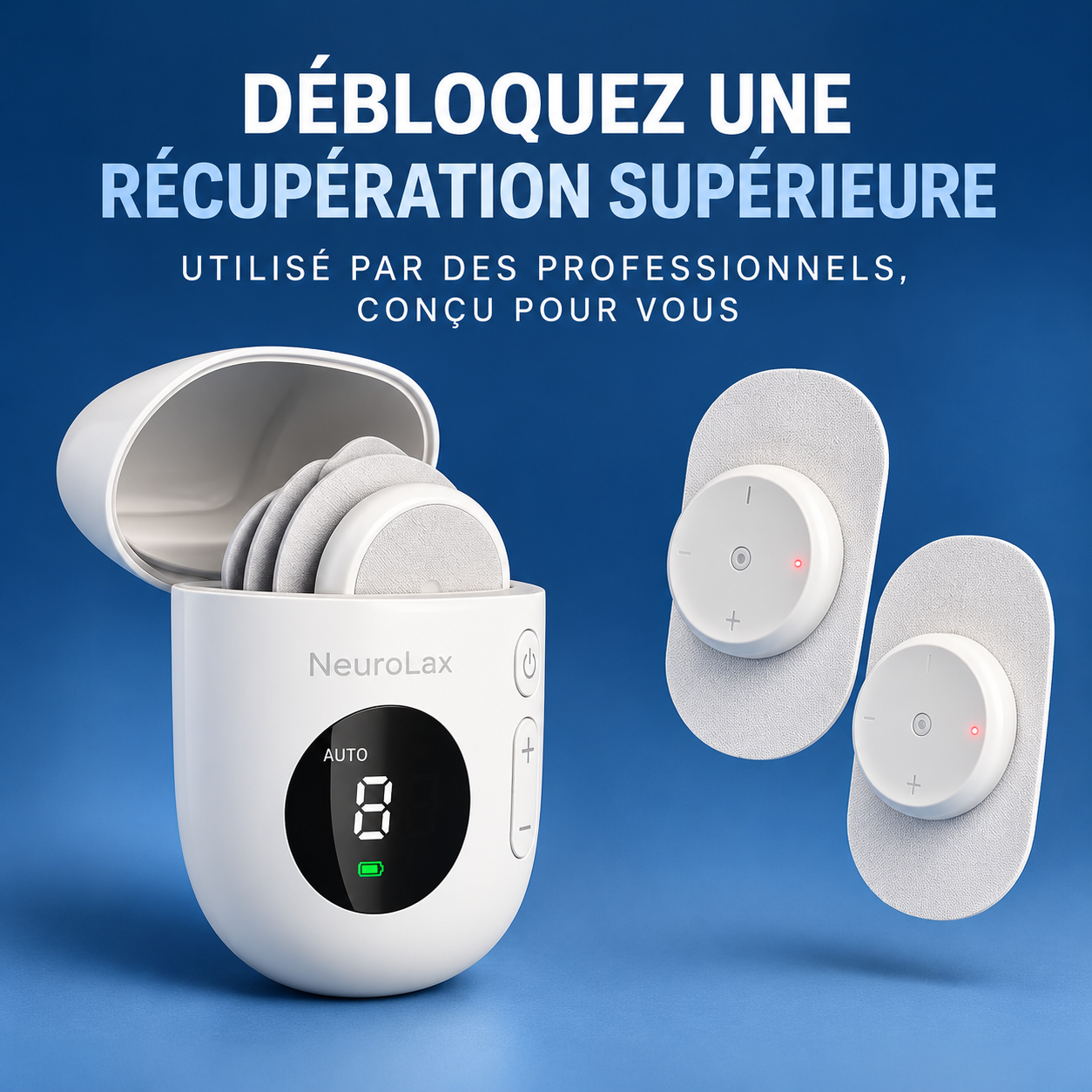 NeuroLax™️ — Appareil d'électrothérapie TENS/EMS