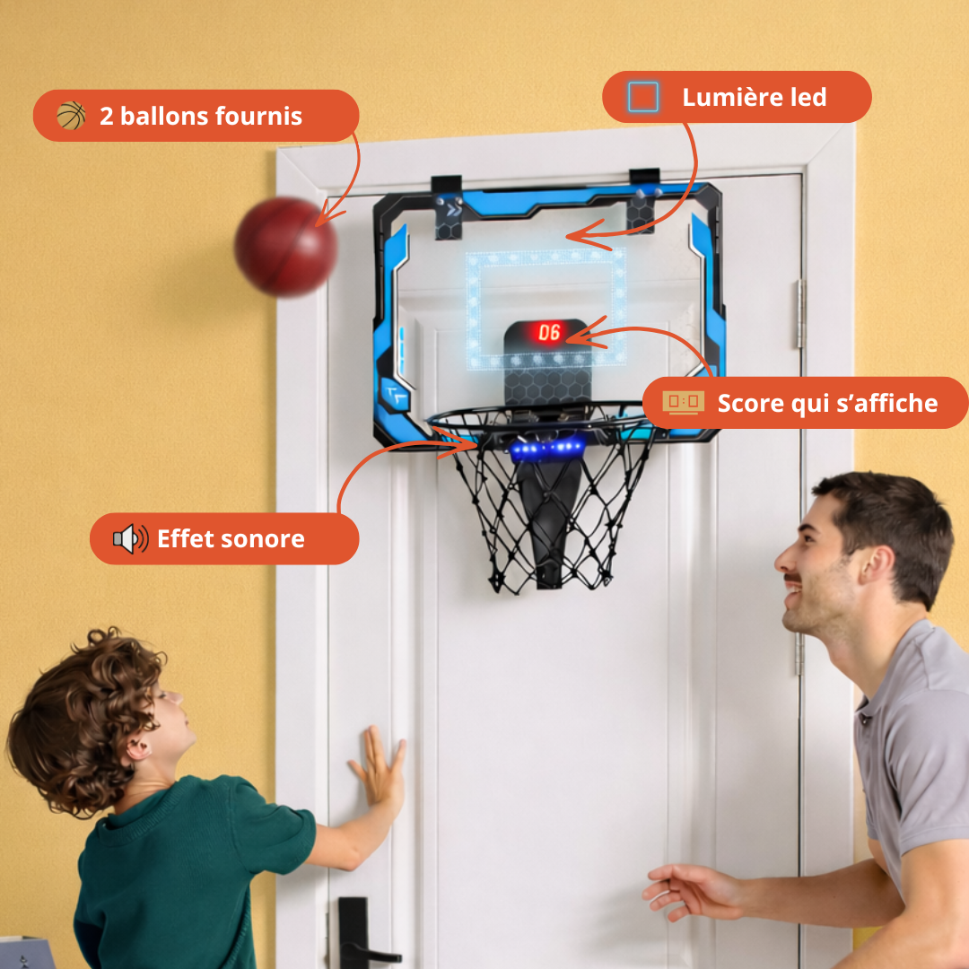 RoomHoop – Mini panier de basket interactif pour enfants