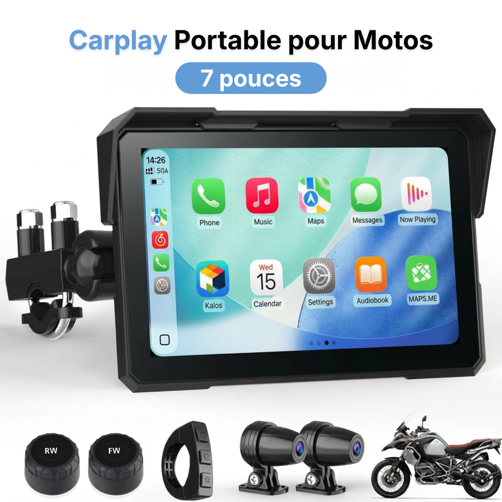 Carplay Portable pour Motos IOS & ANDROID