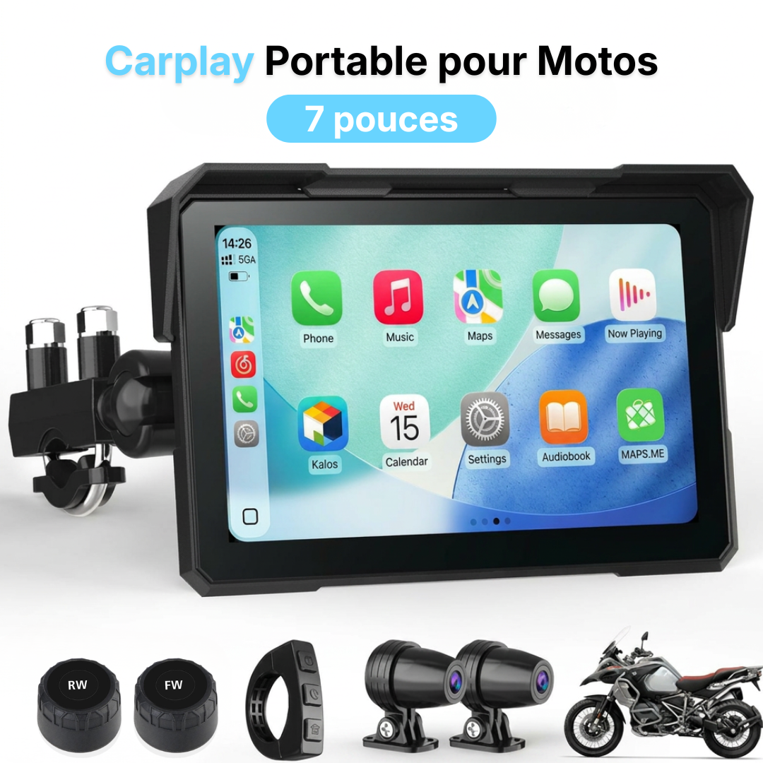 Carplay Portable pour Motos IOS & ANDROID